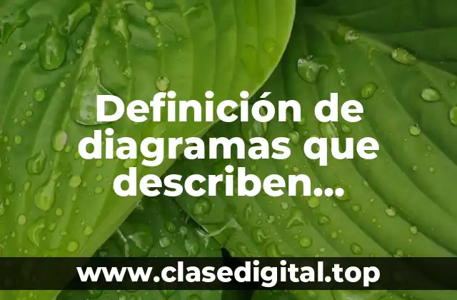 Definición de diagramas que describen metodología
