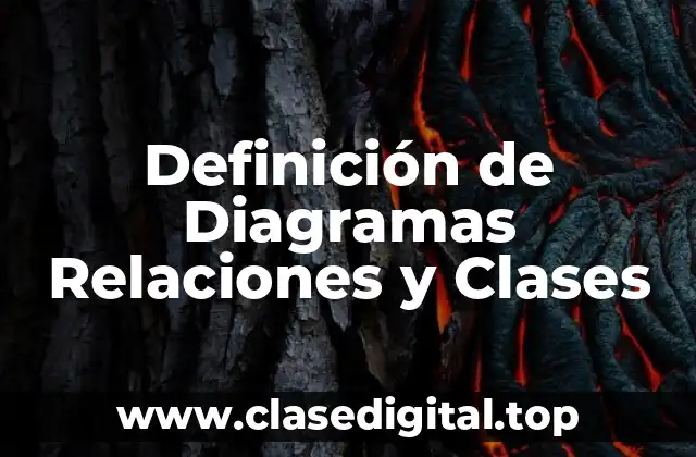 Definición de Diagramas Relaciones y Clases