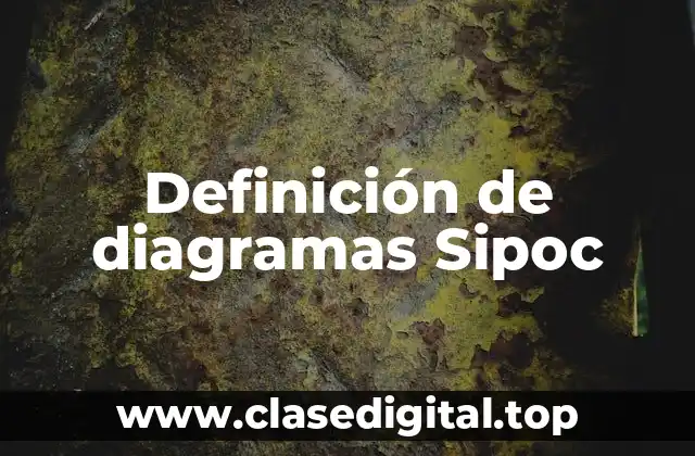 Definición de diagramas Sipoc