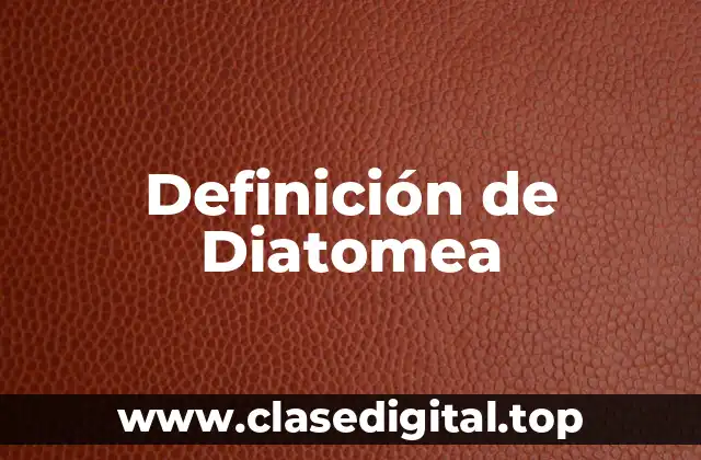 Definición de Diatomea