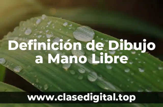 Definición de Dibujo a Mano Libre