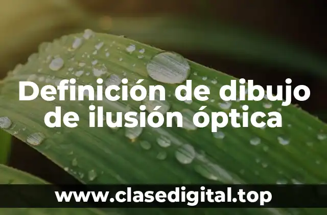 Definición de dibujo de ilusión óptica