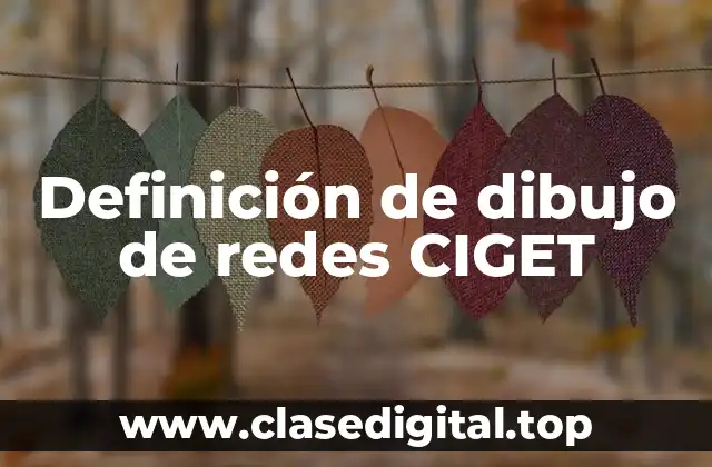 Definición de dibujo de redes CIGET