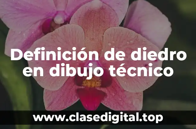 Definición de diedro en dibujo técnico