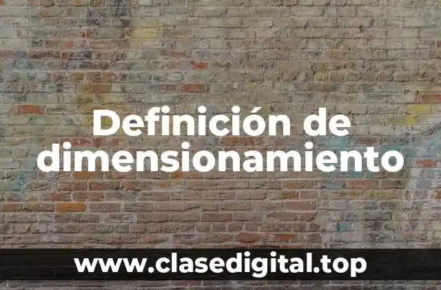 Ejemplos de dimensionamiento