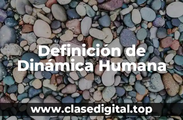 Definición de Dinámica Humana