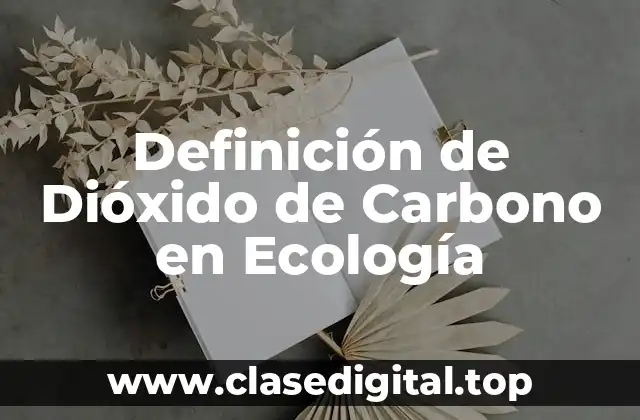Definición de Dióxido de Carbono en Ecología