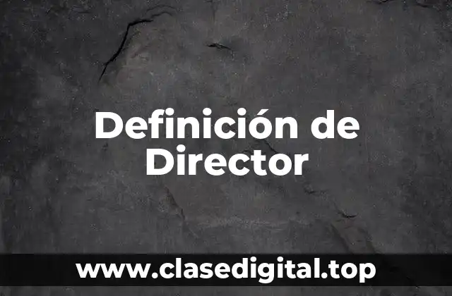 Definición de Director