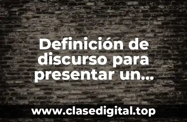 Ejemplos de discurso para presentar un producto