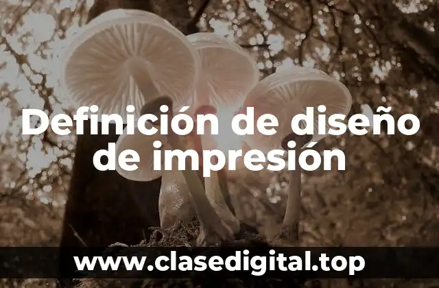 Definición de diseño de impresión