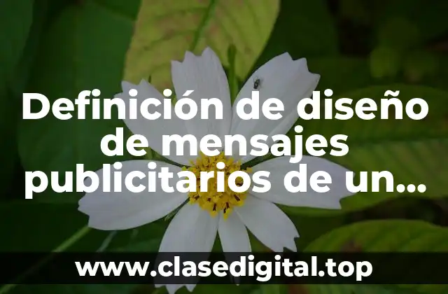 Ejemplos de diseño de mensajes publicitarios de un producto