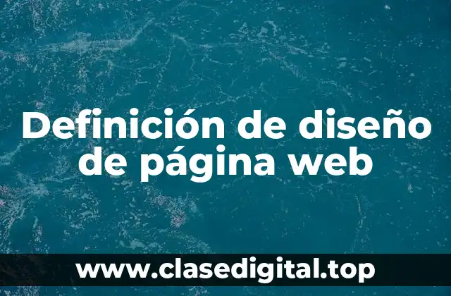Definición de diseño de página web