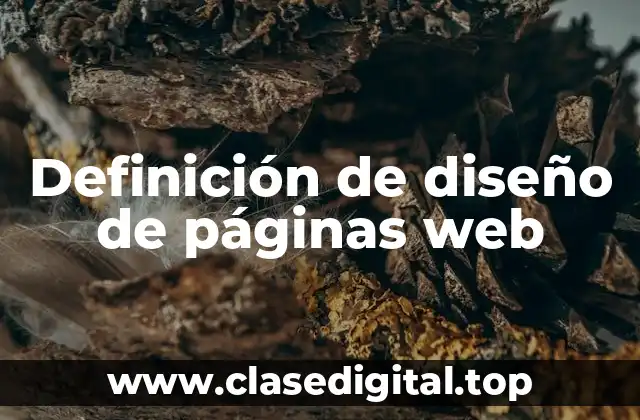 Definición de diseño de páginas web