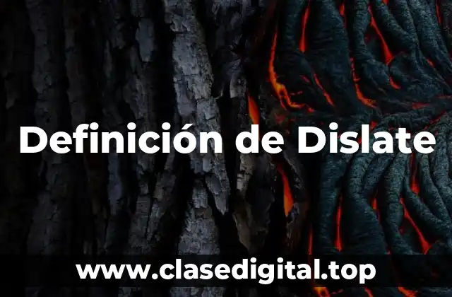 Definición técnica de Dislate