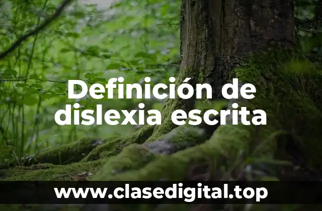 Ejemplos de dislexia escrita