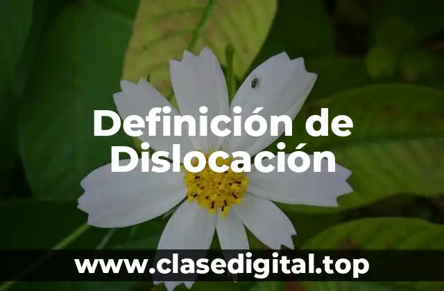 Definición de Dislocación