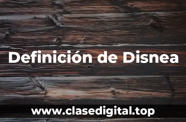 Definición técnica de disnea