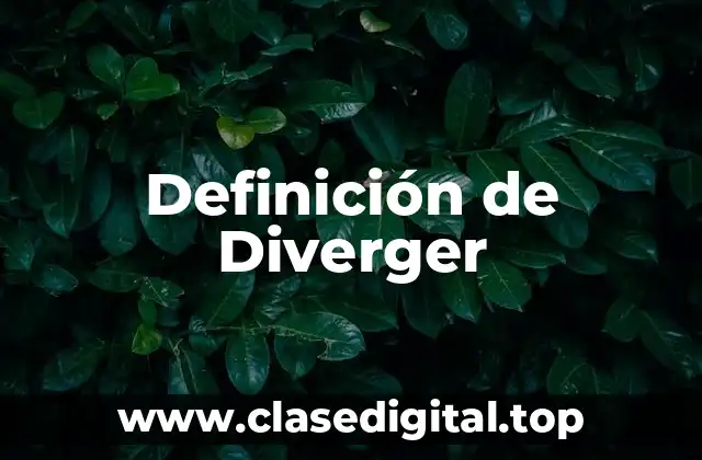 Definición de Diverger