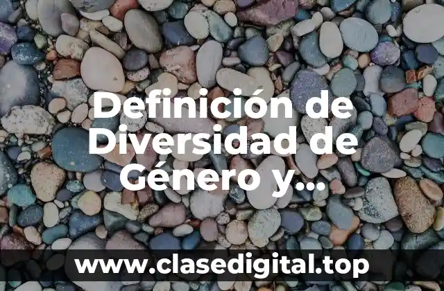 Definición de Diversidad de Género y Orientación Sexual