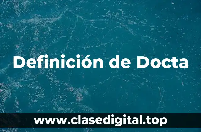 Definición de Docta