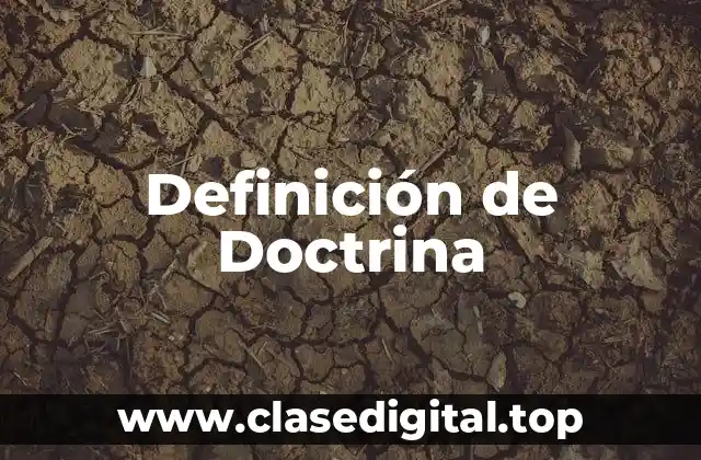 Definición de Doctrina