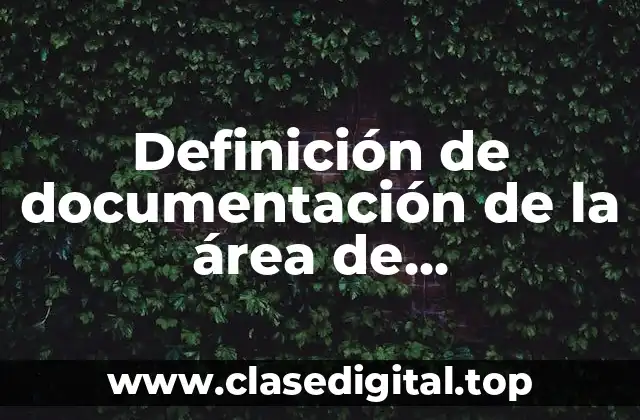 Definición de documentación de la área de mercadotecnia de la Coca