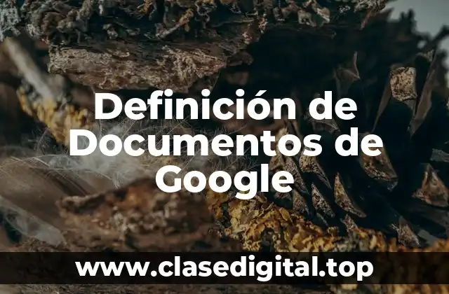 Definición de Documentos de Google