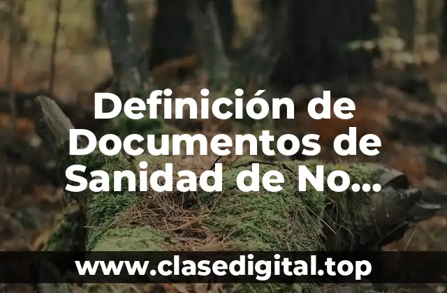 Ejemplos de Documentos de Sanidad de No Procede