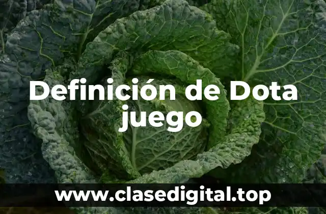 Definición de Dota juego