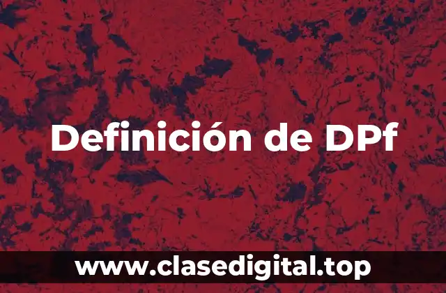 Definición de DPf