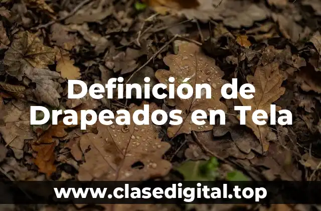 Definición de Drapeados en Tela
