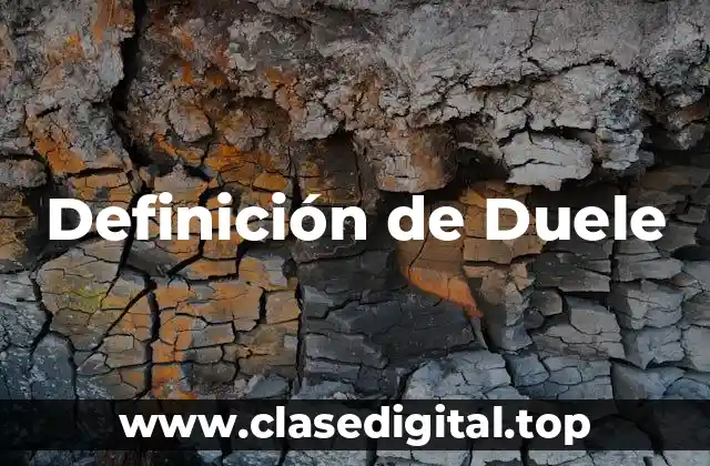 Definición de Duele
