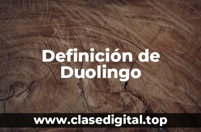 Definición de Duolingo