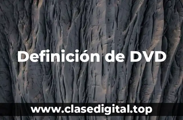 Definición de DVD