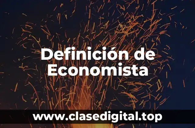 Definición de Economista