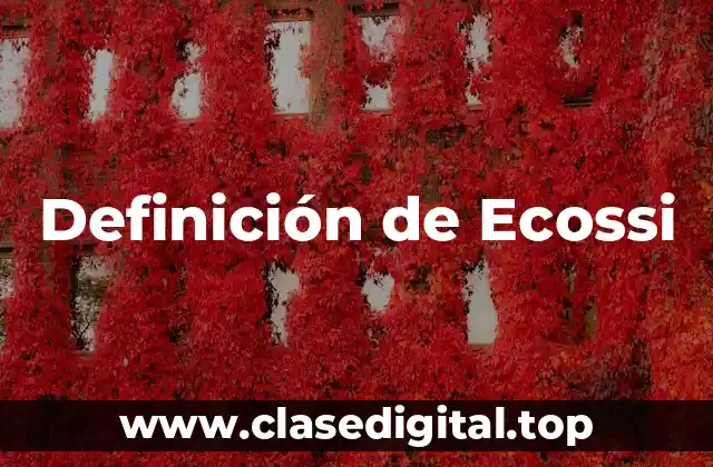 Definición de Ecossi