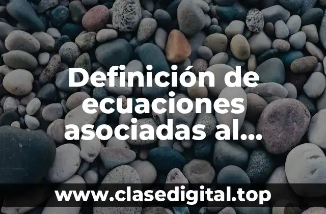 Definición de ecuaciones asociadas al teorema de Pitagoras