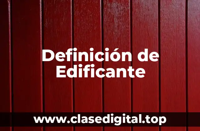 Definición de Edificante