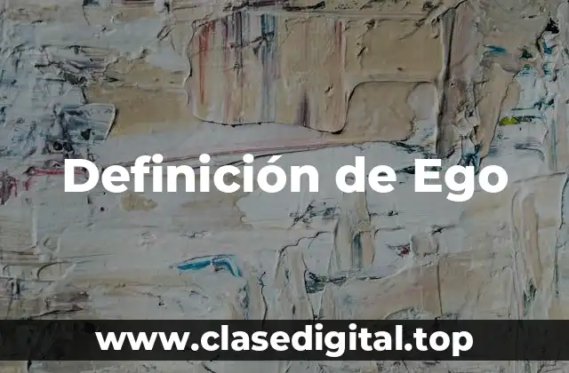 Definición técnica de Ego