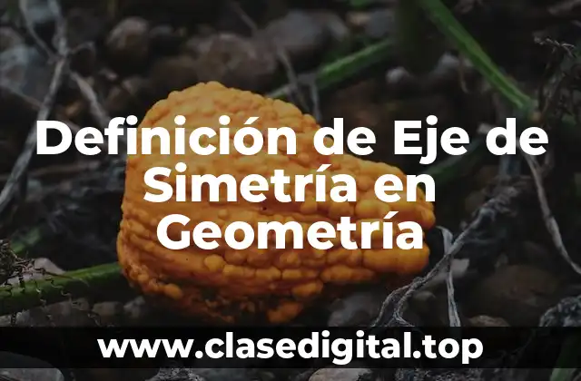 Definición de Eje de Simetría en Geometría