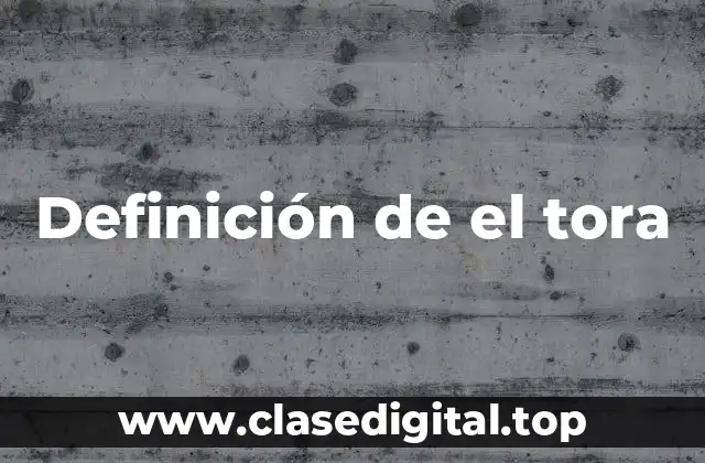 Definición de el tora