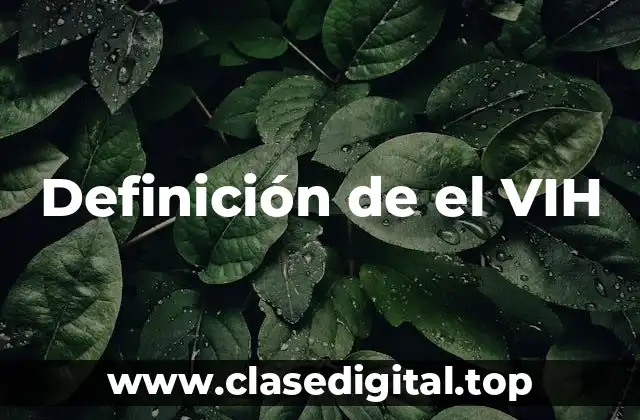 Definición de el VIH