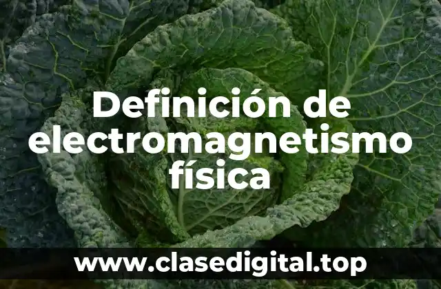 Definición de electromagnetismo física