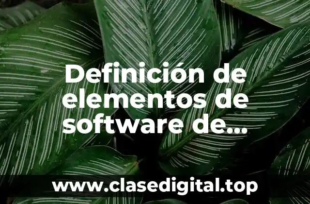 Definición de elementos de software de presentación