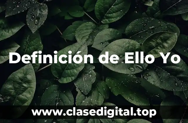 Definición de Ello Yo