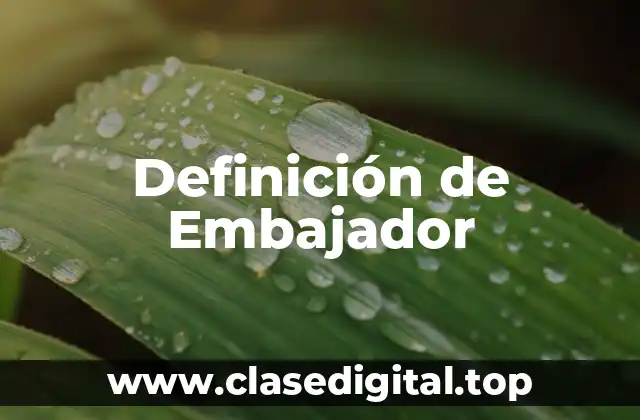 Definición de Embajador
