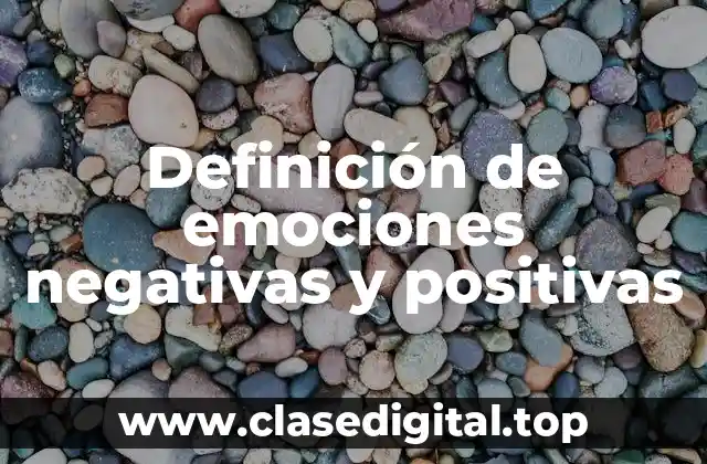 Ejemplos de emociones negativas