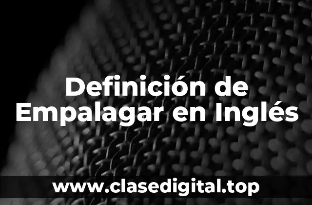 Definición de Empalagar en Inglés
