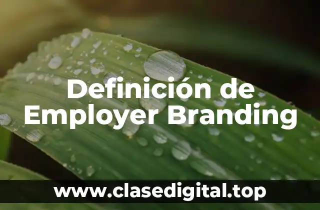 Definición de Employer Branding