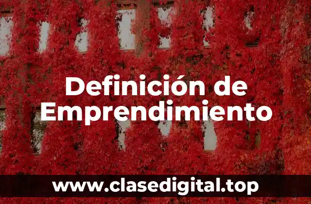 Ejemplos de Emprendimiento
